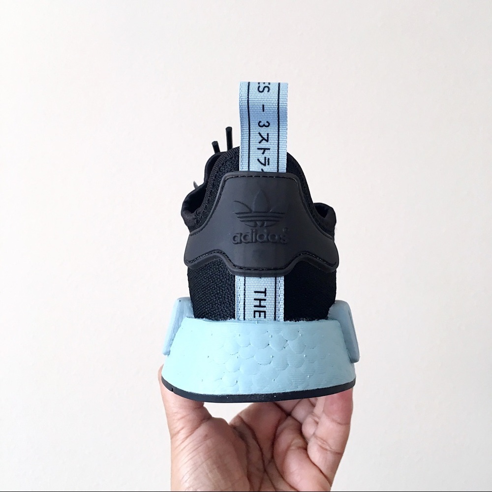 Adidas NMD R1 Black Blue White - Picture 6 of 7